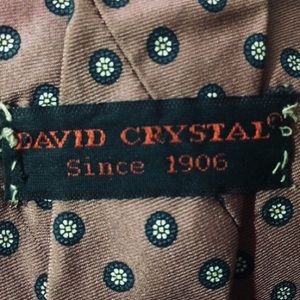 David Crystal Men’s Tie